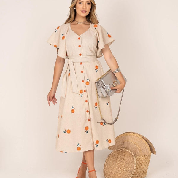 Vestido Casual Longo Perrine