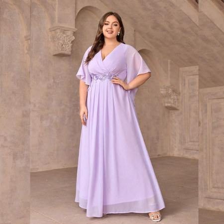 Vestido de Festa Plus Size Leona