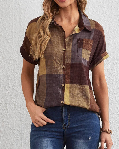 Blusa Feminina Xadrez Karina