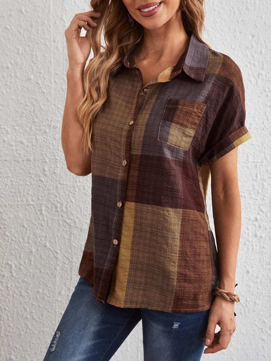 Blusa Feminina Xadrez Karina