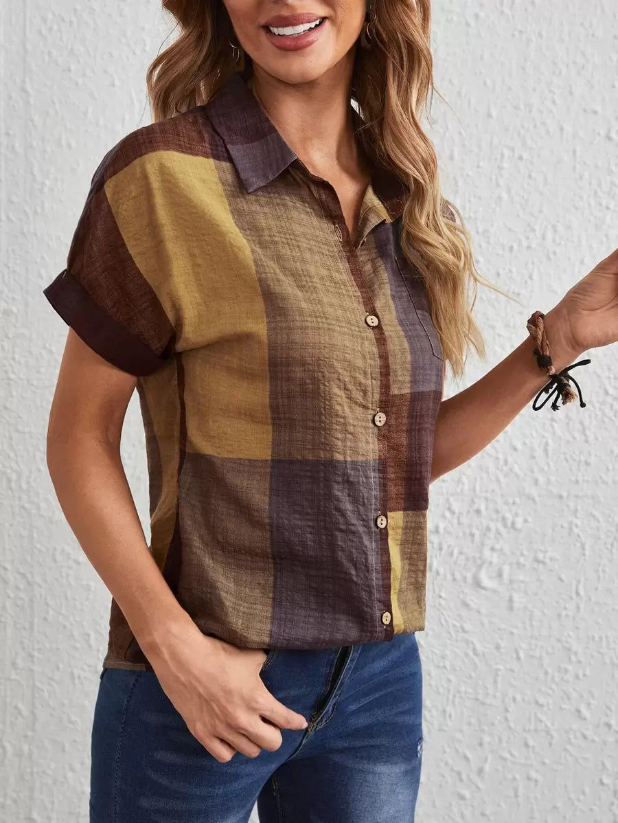 Blusa Feminina Xadrez Karina