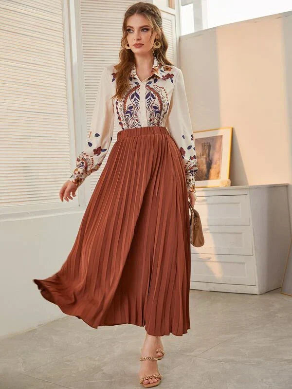 Conjunto Saia Plissada Briar