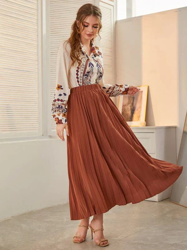 Conjunto Saia Plissada Briar