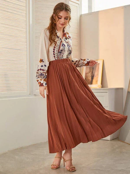 Conjunto Saia Plissada Briar