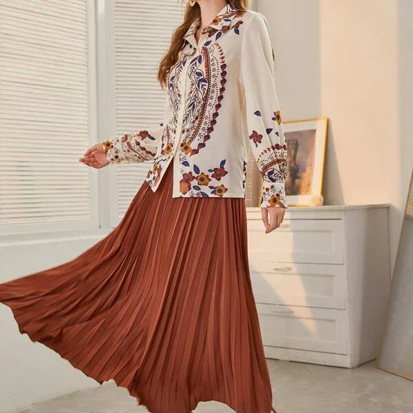 Conjunto Saia Plissada Briar