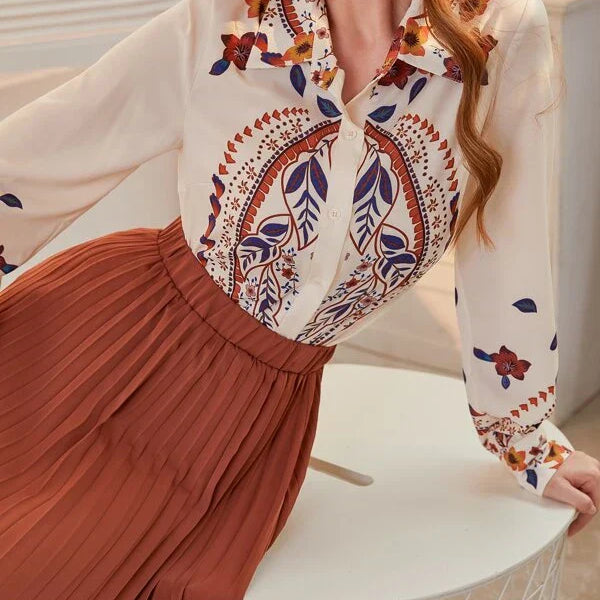 Conjunto Saia Plissada Briar