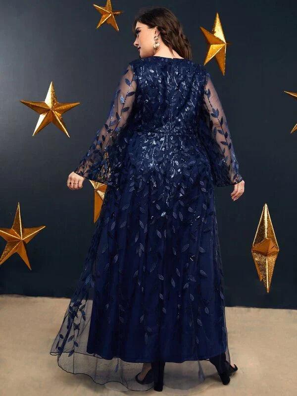 Vestido Plus Size Festa Longo Melania