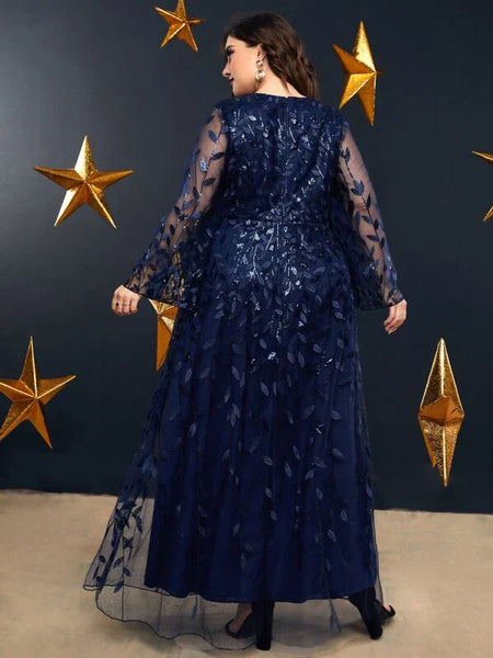 Vestido Plus Size Festa Longo Melania