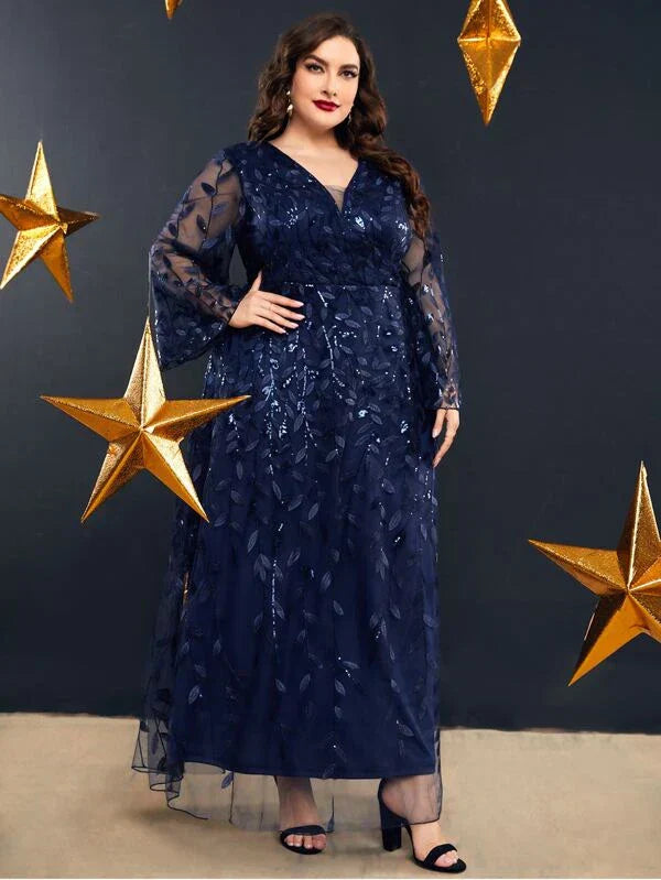 Vestido Plus Size Festa Longo Melania