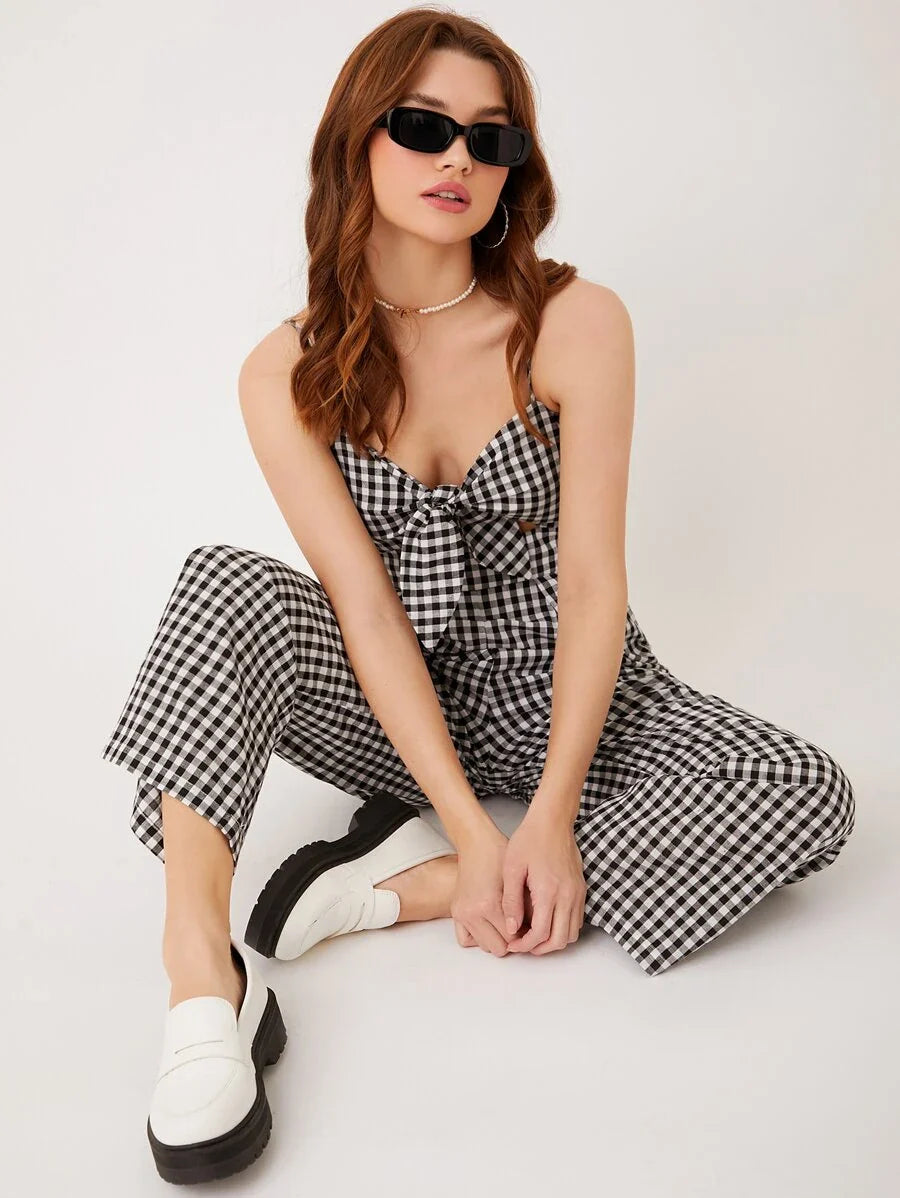 Macacão Feminino Xadrez Luiza