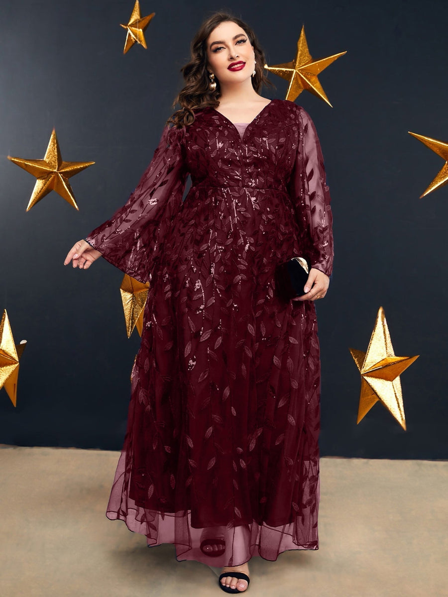Vestido Plus Size Festa Longo Melania