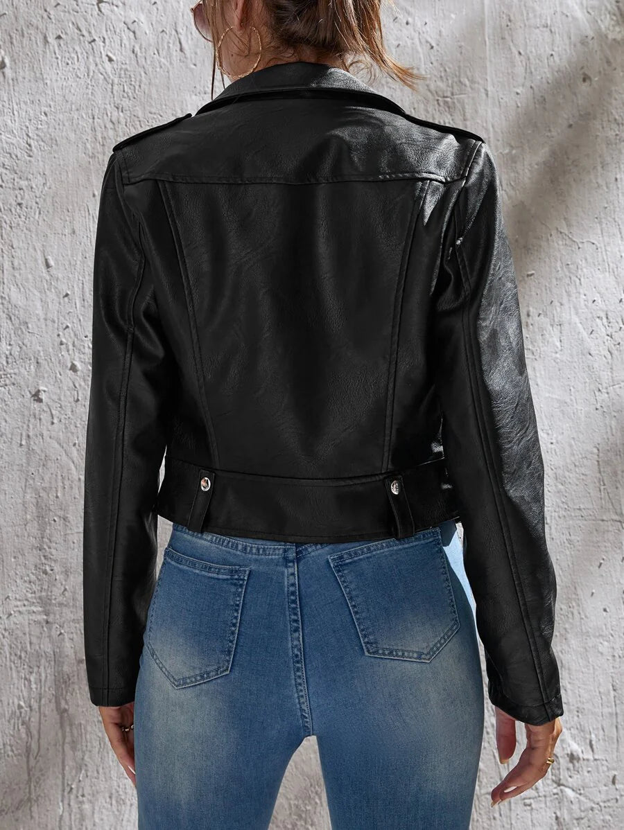 Jaqueta Feminina Couro Manuela