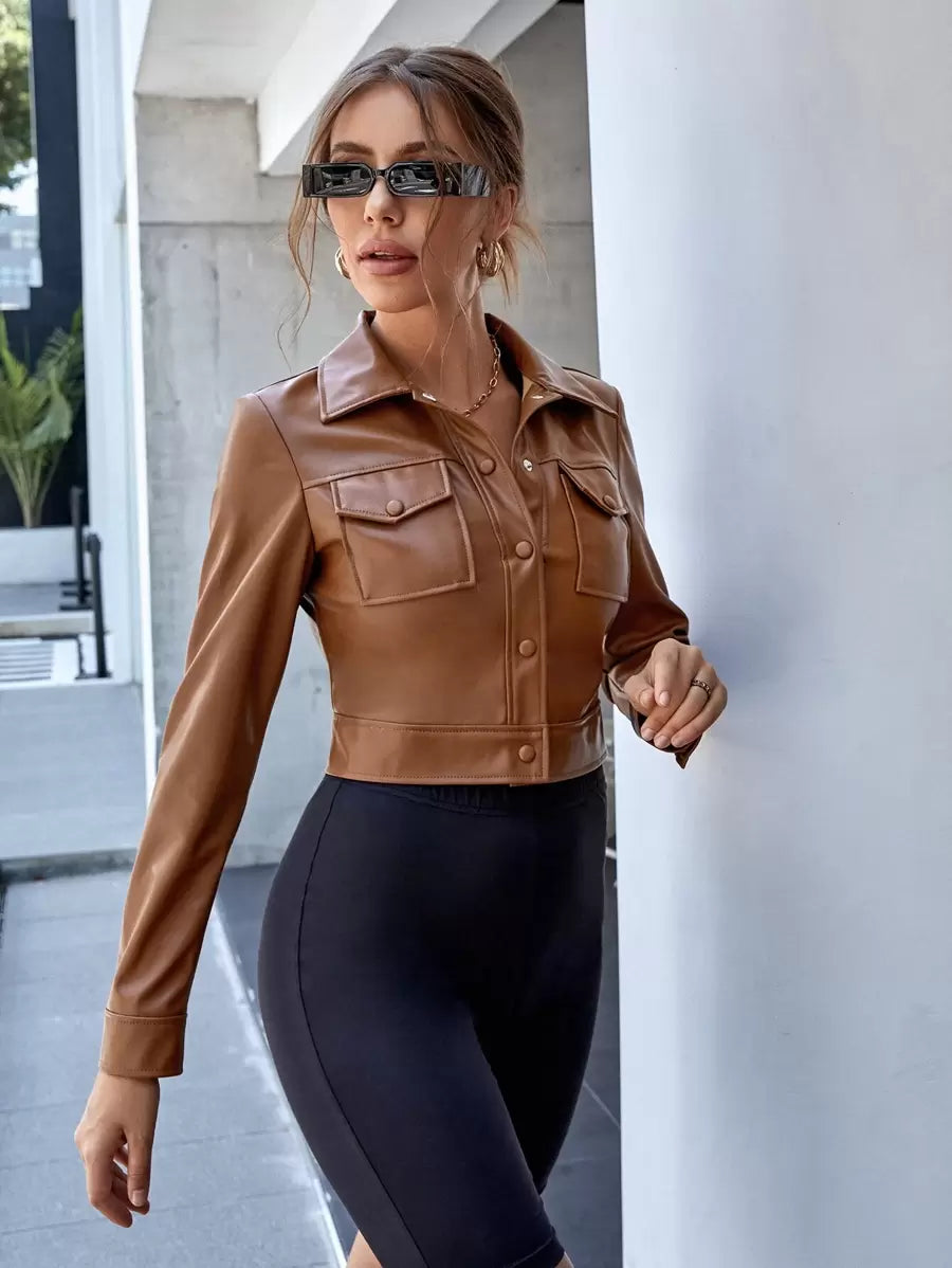 Jaqueta Couro Feminina Lavínia