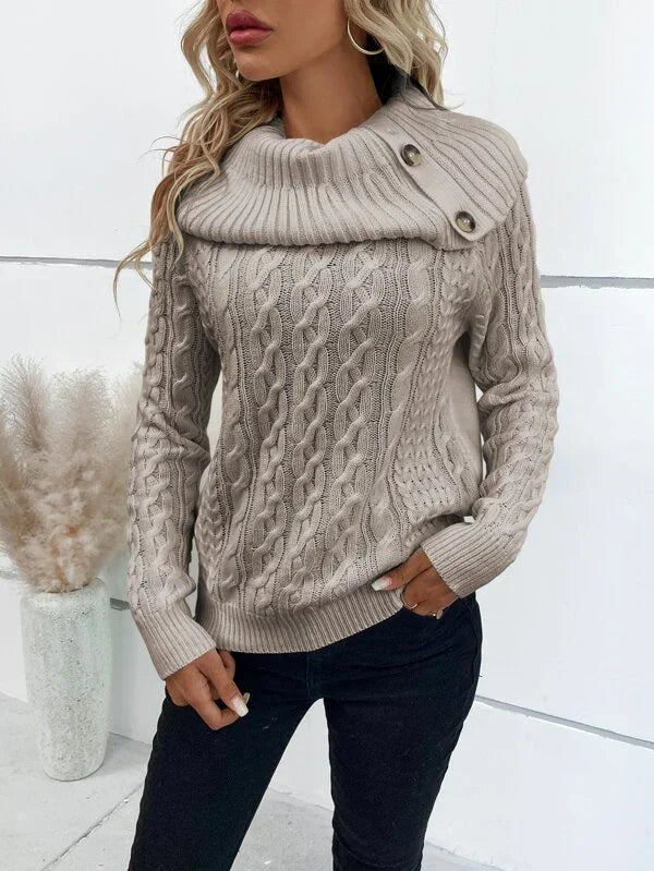 Suéter Feminino Gola Alta Madeleine