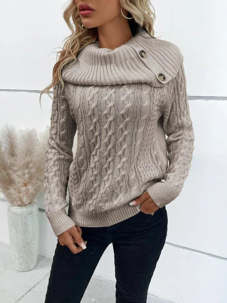 Suéter Feminino Gola Alta Madeleine