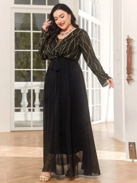 Vestido Festa Longo Plus Size Francesca