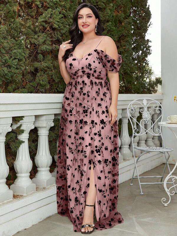 Vestido Plus Size Festa Longo Paola