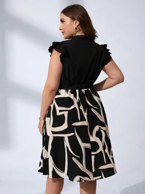 Vestido Midi Plus Size Casual Giorgia