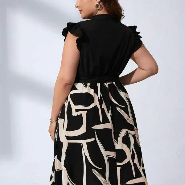 Vestido Midi Plus Size Casual Giorgia