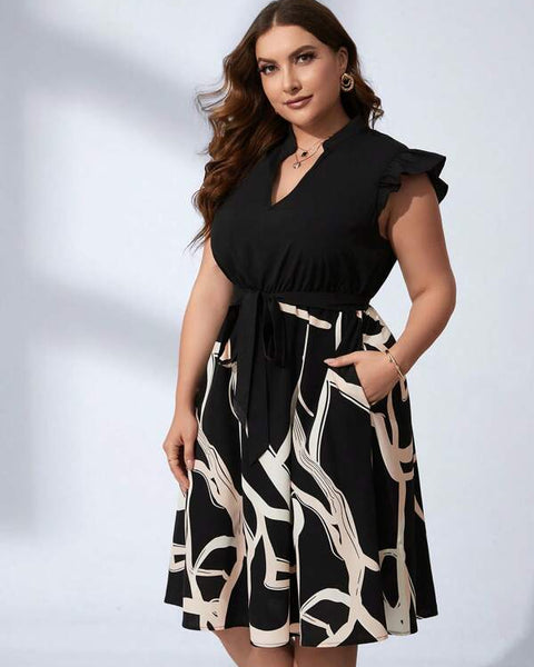 Vestido Midi Plus Size Casual Giorgia