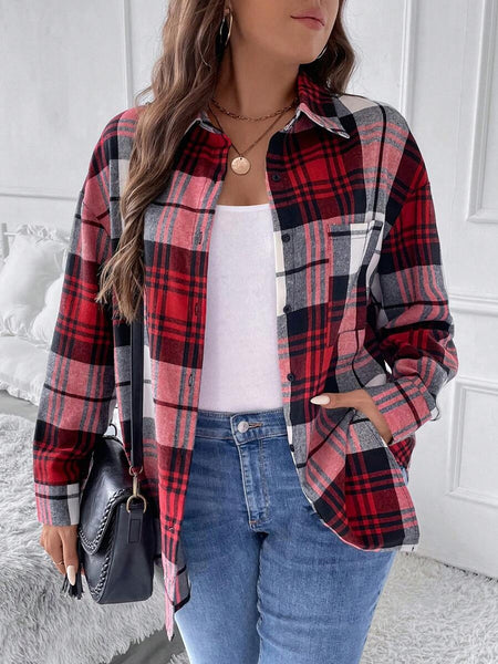 Blusa Manga Longa Xadrez Sophia
