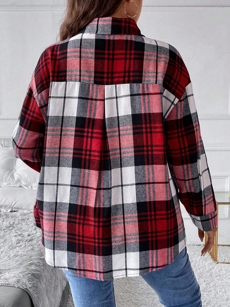 Blusa Manga Longa Xadrez Sophia
