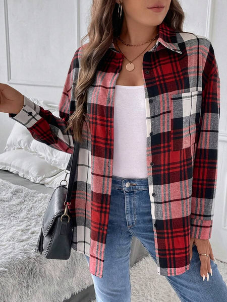 Blusa Manga Longa Xadrez Sophia