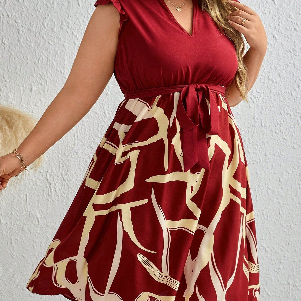 Vestido Midi Plus Size Casual Giorgia