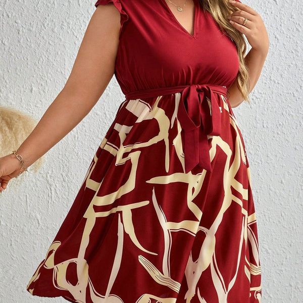 Vestido Midi Plus Size Casual Giorgia