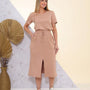 Conjunto Feminino Blusa e Saia Midi Aline