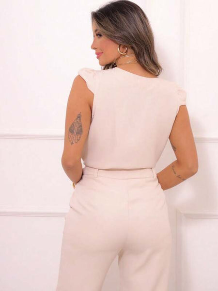 Conjunto Blusa e Calça Alfaiataria Layla