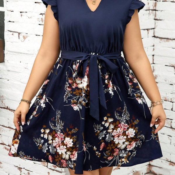 Vestido Midi Plus Size Casual Giorgia