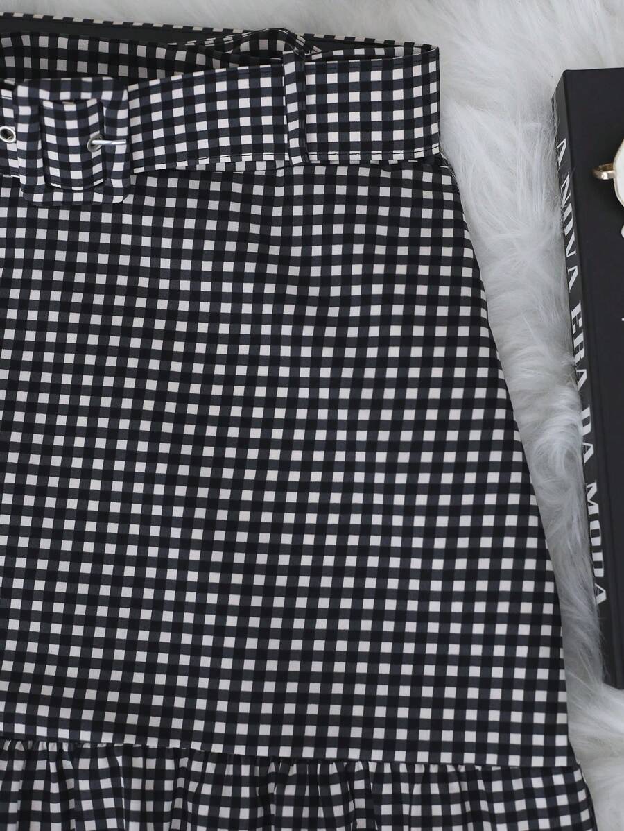 Saia Xadrez Midi Tainara