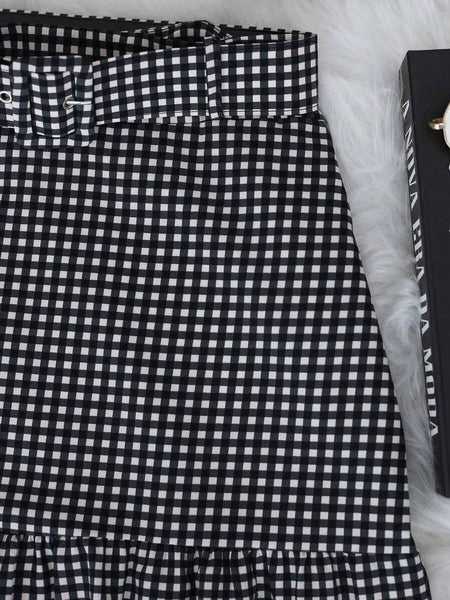 Saia Xadrez Midi Tainara