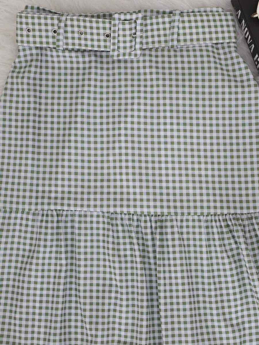 Saia Xadrez Midi Tainara