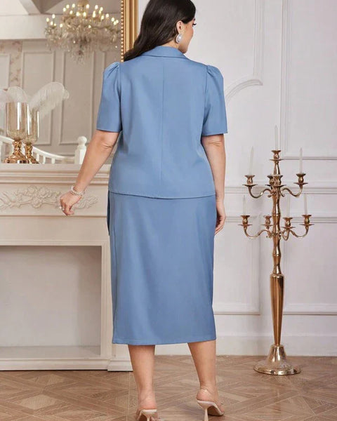 Conjunto Blusa e Saia Midi Élodie