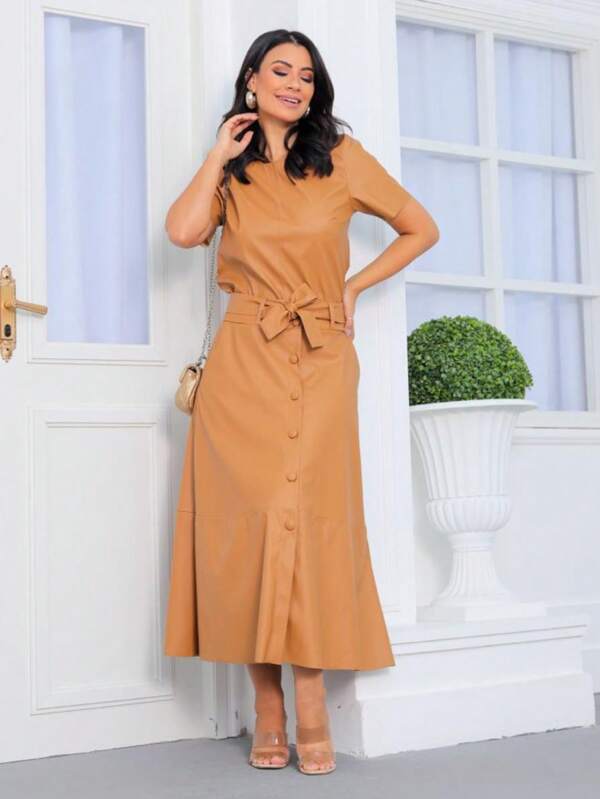 Conjunto Saia Midi e Blusa Clara