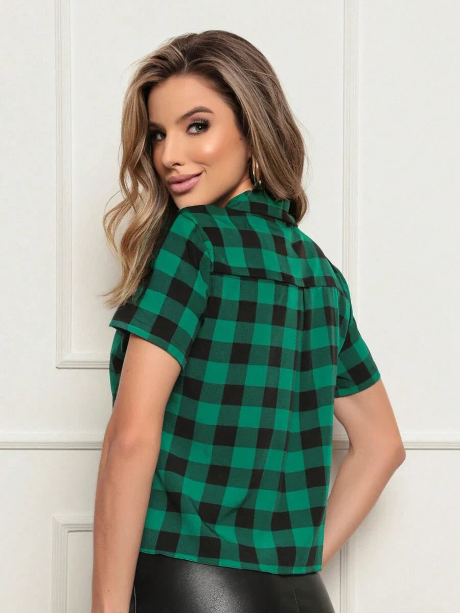 Blusa Feminina Xadrez Isis