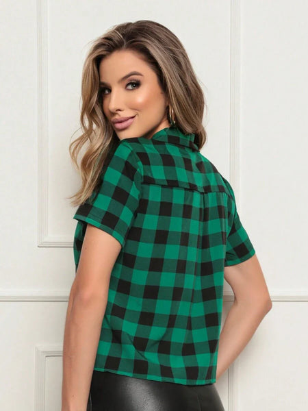 Blusa Feminina Xadrez Isis