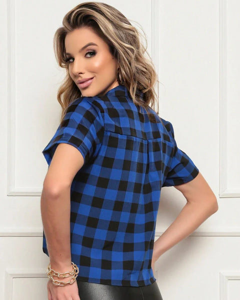 Blusa Feminina Xadrez Isis