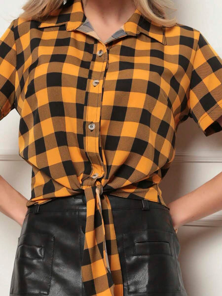 Blusa Feminina Xadrez Isis