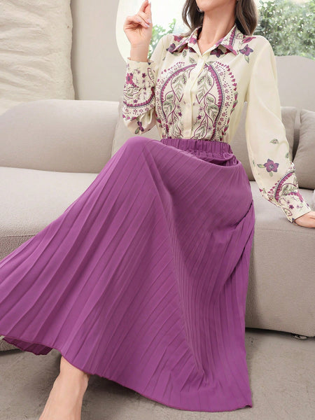 Conjunto Saia Plissada Briar