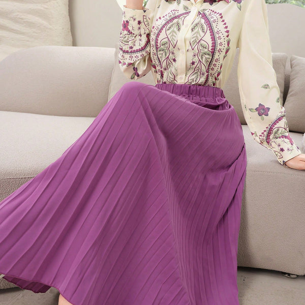 Conjunto Saia Plissada Briar