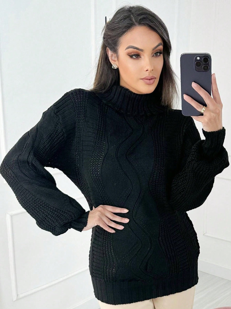 Suéter Feminino Gola Alta Louane