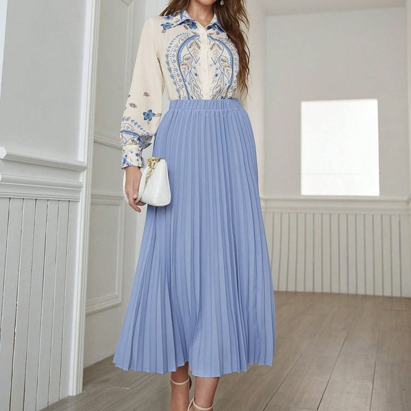 Conjunto Saia Plissada Briar