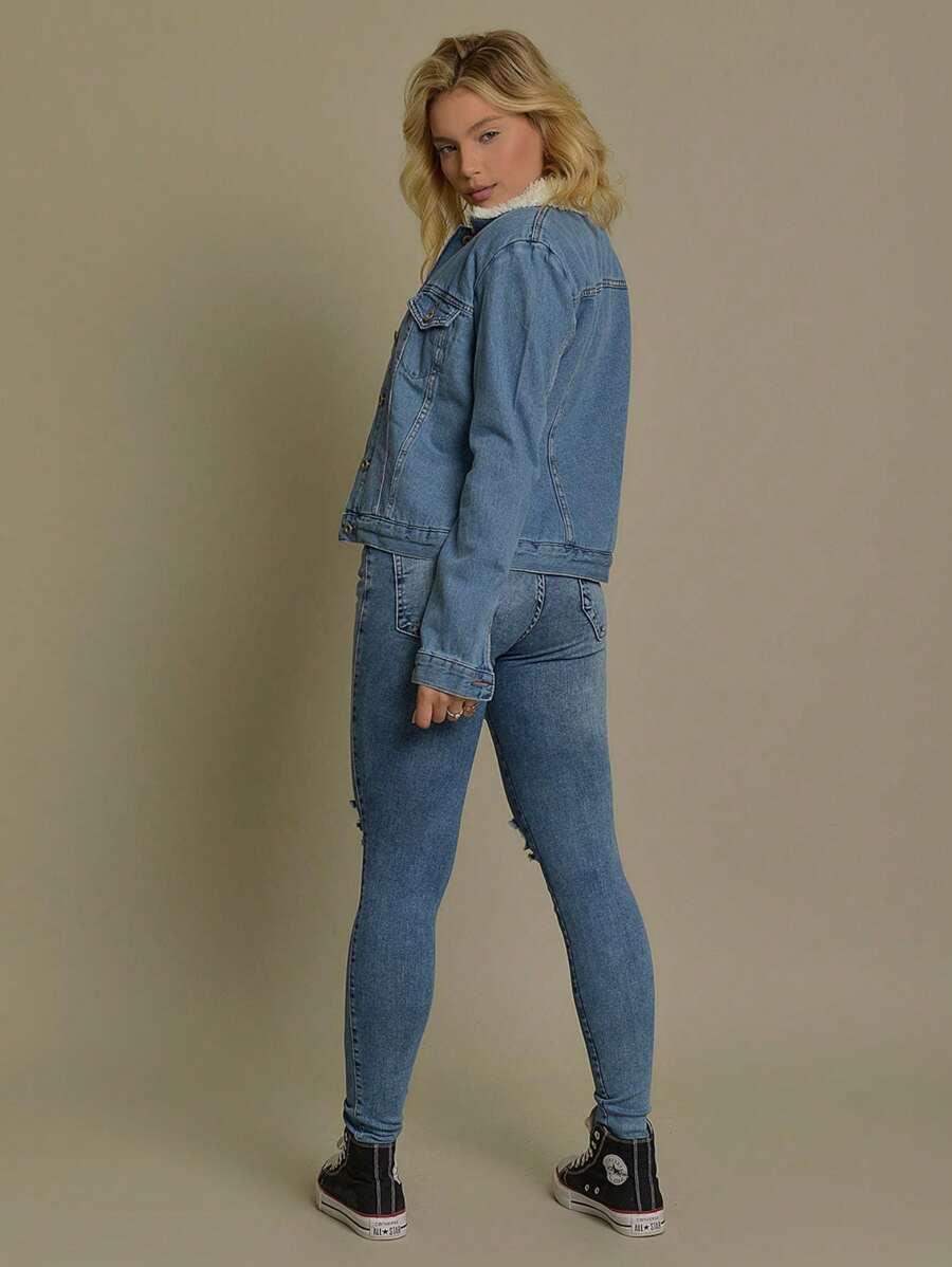 Jaqueta Feminina Jeans Mirela
