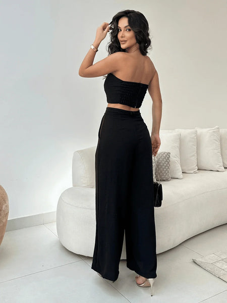 Conjunto Feminino Calça e Croped Beatriz