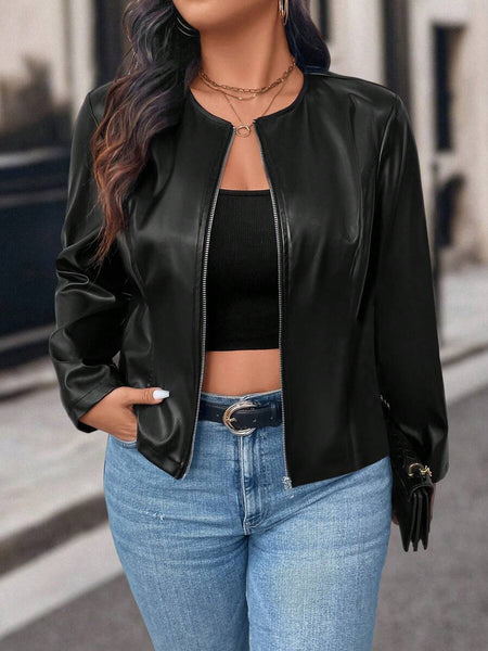 Jaqueta Feminina Couro Rafaela