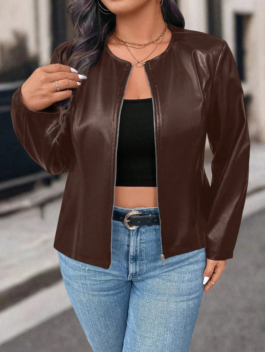 Jaqueta Feminina Couro Rafaela