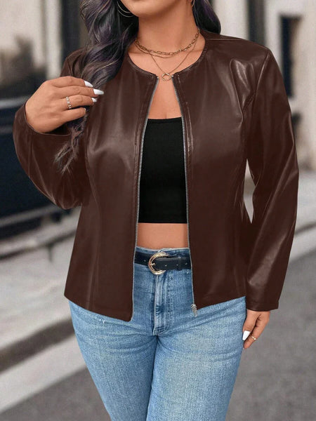 Jaqueta Feminina Couro Rafaela